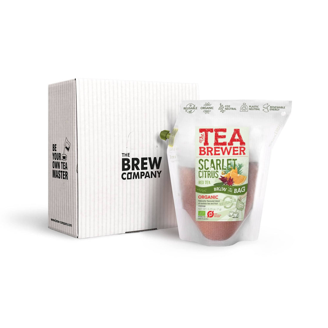 Scarlet Citrus Teabrewer - Rooibos Tee mit Zitrus & Hibiskus für arom
