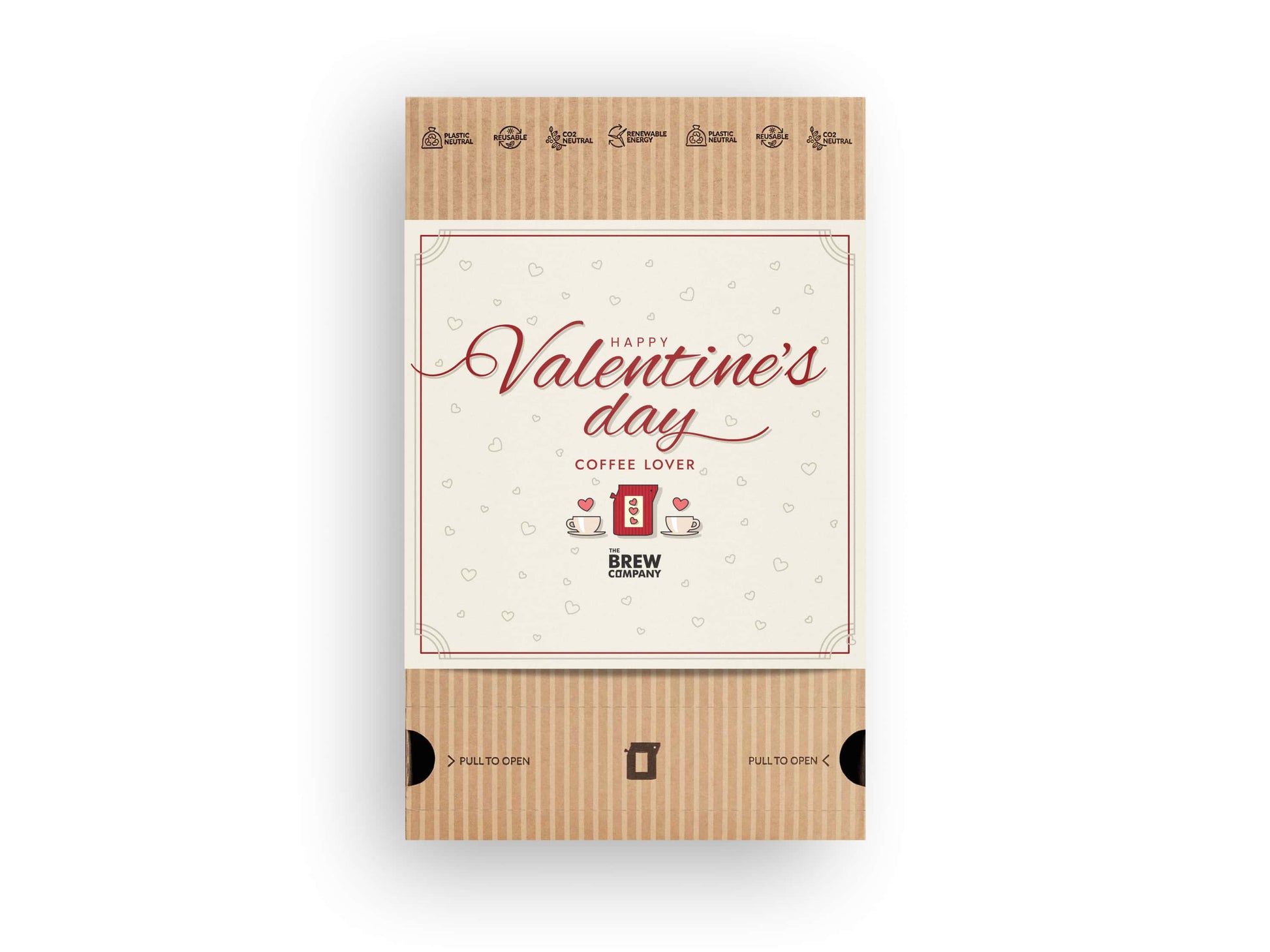 Große Valentinstag Kaffee Geschenkbox mit 25 Premium-Sorten