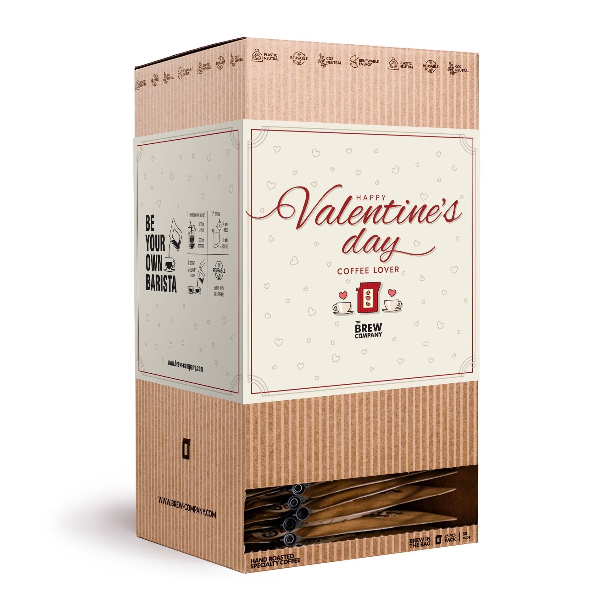 Zubereitung der Coffeebrewers aus der Valentinstag Box
