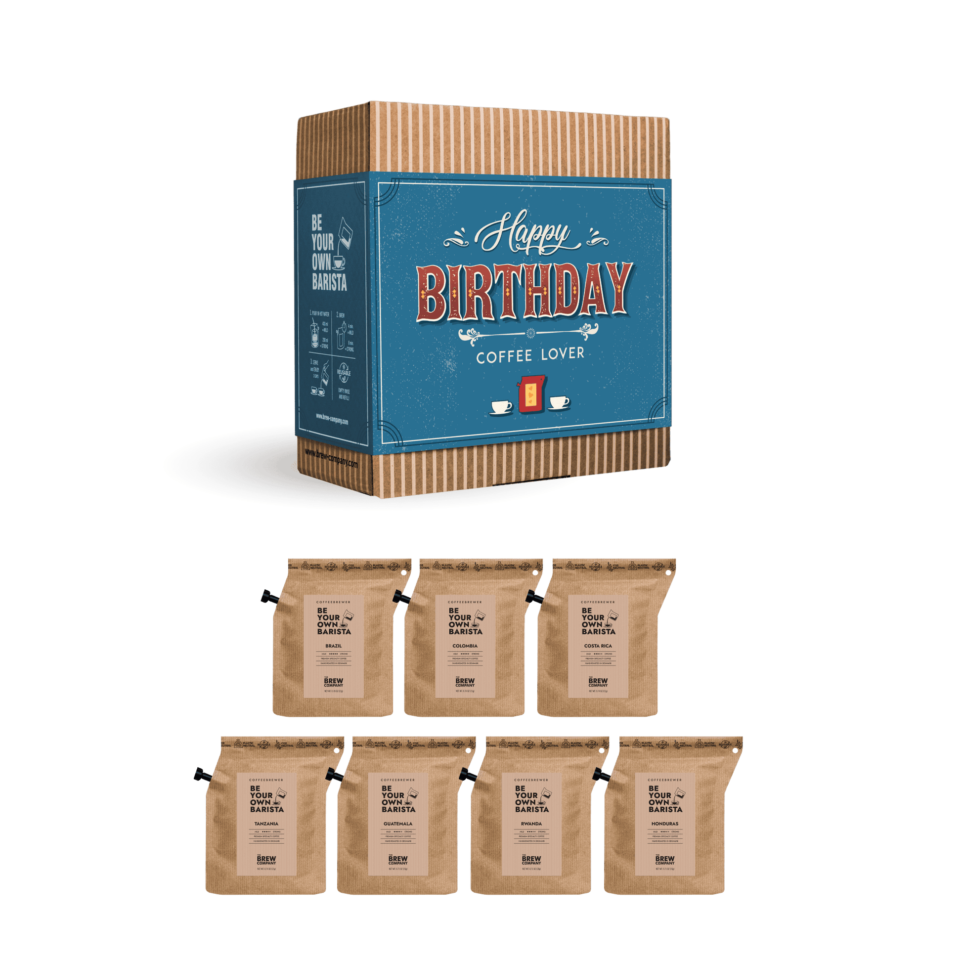 Edle Verpackung des Kaffee-Geschenks für den besonderen Tag