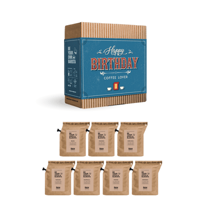 Edle Verpackung des Kaffee-Geschenks für den besonderen Tag