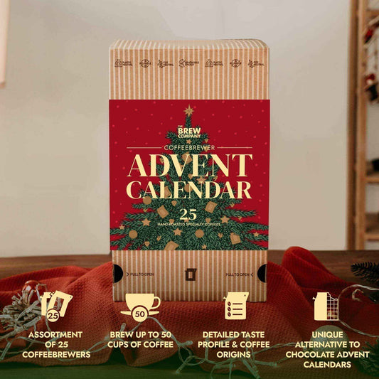 Brew Company Adventskalender: Das große Kaffeegeschenk-Set (25x Bio Kaffee)