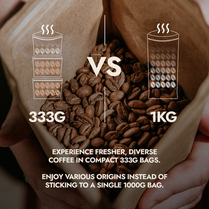 Kaffeebohnen mit Geschmacksrichtungen – Fruchtig, Nussig & Aromatisch entdecken (333g)-1