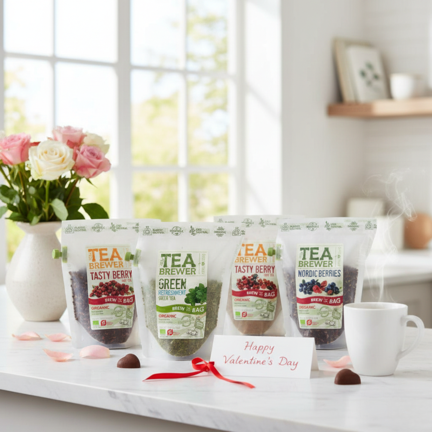 Valentinstag Tee Geschenk – Premium Bundle mit 4 Sorten