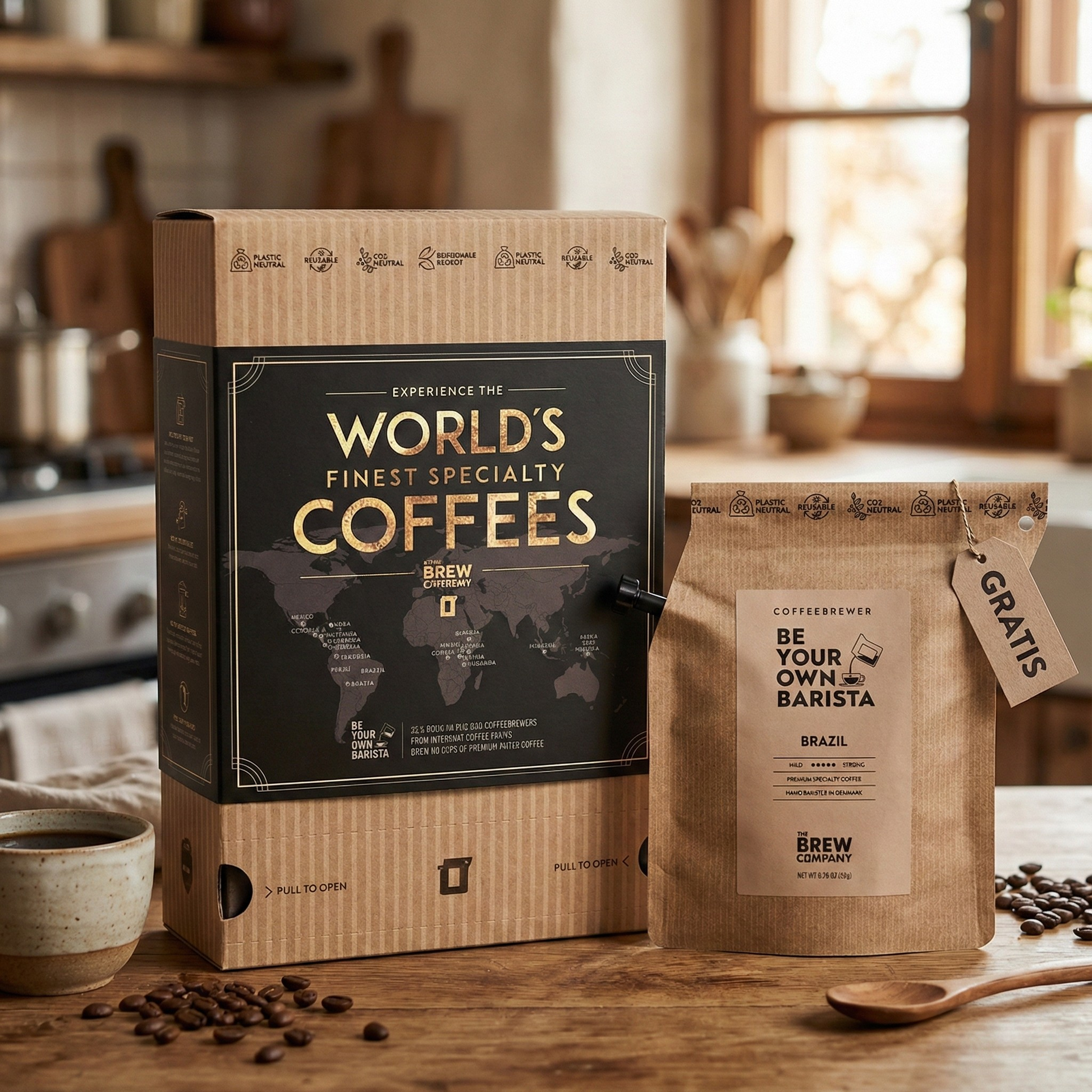 Specialty Coffee Geschenkbox | World's Finest Specialty + Gratis Brewer