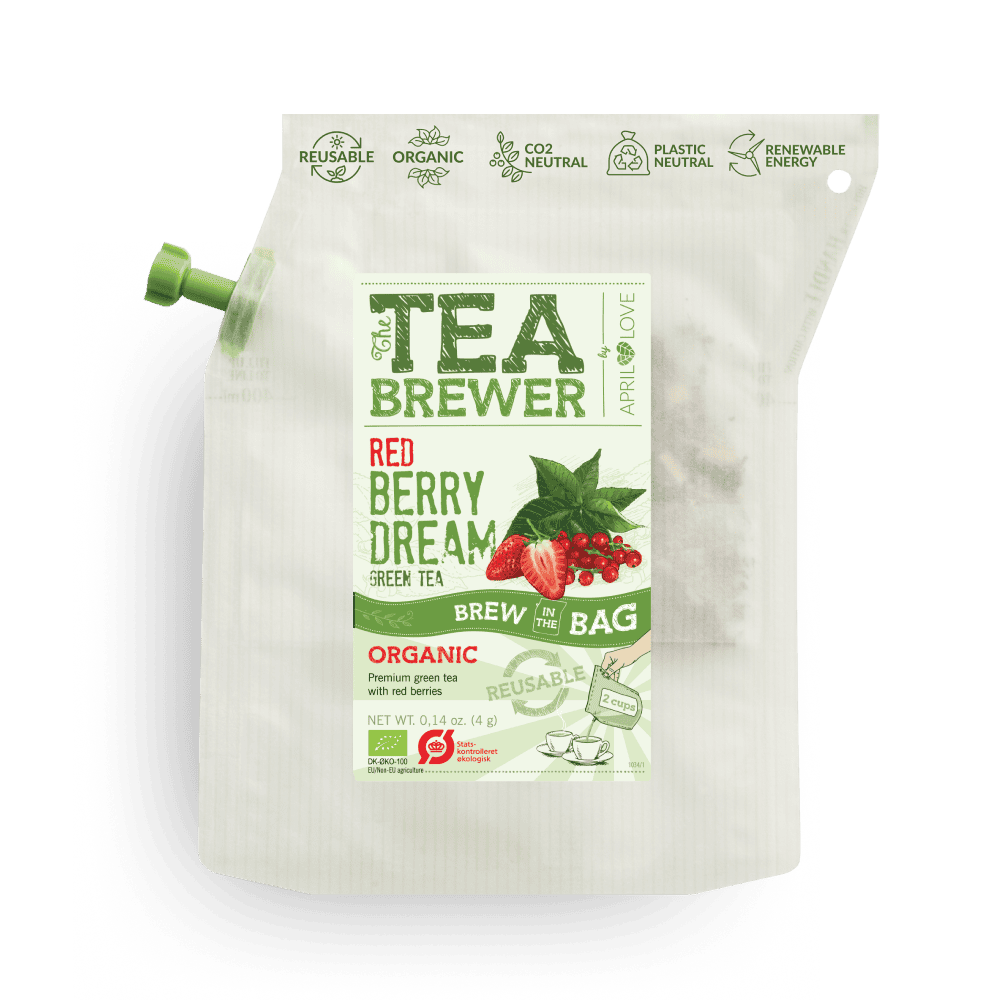 Red Berry Dream Teabrewer mit grünem Tee und roten Beeren