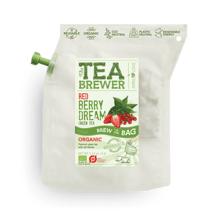 Red Berry Dream Teabrewer mit grünem Tee und roten Beeren